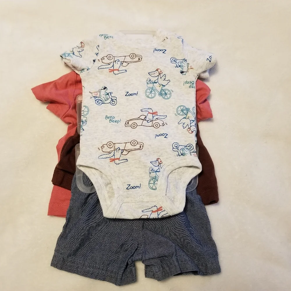 Carters Baby New Four Piece Summer Shorts Sets Size 3 month